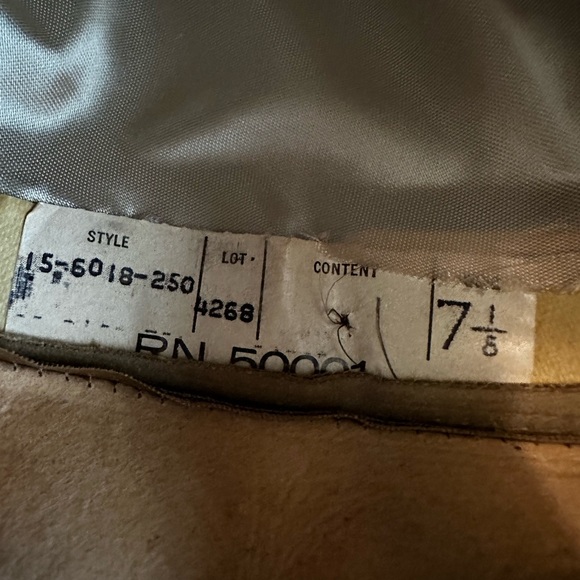 Resistol Byer Rolnick Fedora (7 1/8) Camel Tan Suede Vintage - Picture 11 of 11